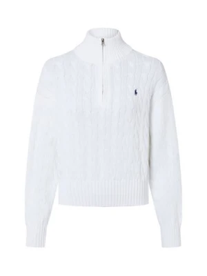 Polo Ralph Lauren Sweter damski z dzianiny Kobiety Bawełna biały jednolity,