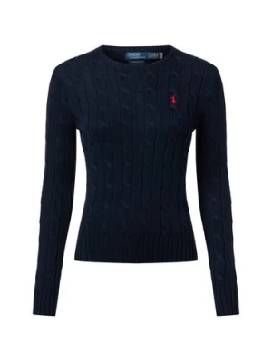 Polo Ralph Lauren Sweter damski z dzianiny Kobiety Bawełna niebieski jednolity,