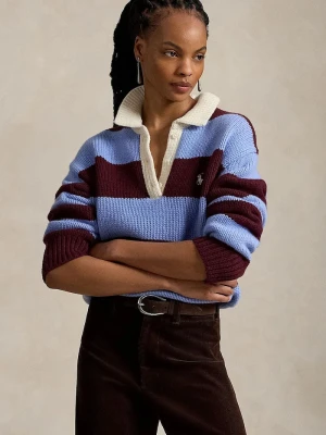 Polo Ralph Lauren sweter damski z wełną niebieski