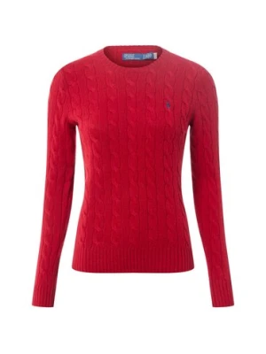 Polo Ralph Lauren Sweter damski z zawartością kaszmiru Kobiety Kaszmir czerwony jednolity,