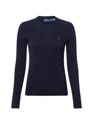 Polo Ralph Lauren Sweter damski z zawartością kaszmiru Kobiety Kaszmir niebieski jednolity,