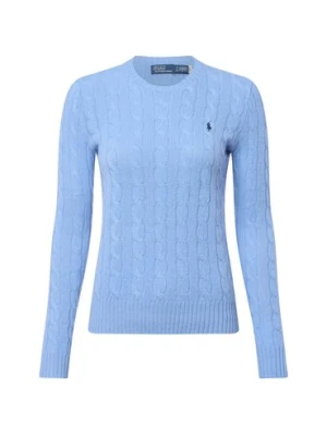 Polo Ralph Lauren Sweter damski z zawartością kaszmiru Kobiety Kaszmir niebieski jednolity,