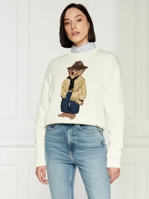 POLO RALPH LAUREN Sweter FRINGE | Regular Fit