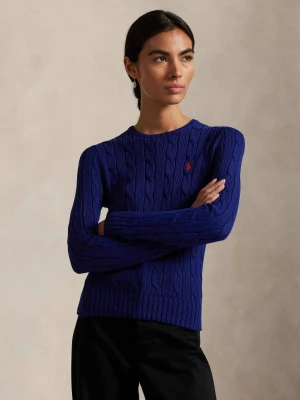 POLO RALPH LAUREN Sweter JULIANNA | Slim Fit granatowy