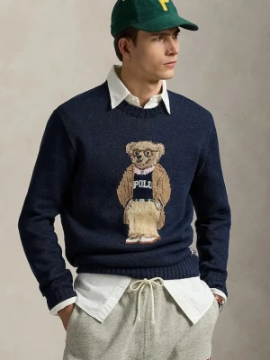 Polo Ralph Lauren sweter lniany Lscn Long Sleeve męska kolor granatowy 710970284