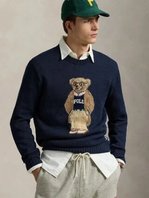 Polo Ralph Lauren sweter lniany Lscn Long Sleeve męska kolor granatowy 710970284