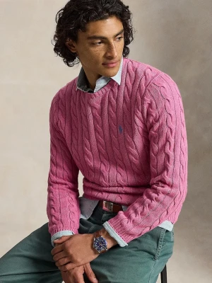 Polo Ralph Lauren sweter męski bawełniany różowy
