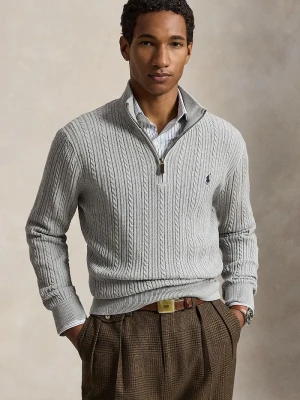 Polo Ralph Lauren sweter męski bawełniany szary