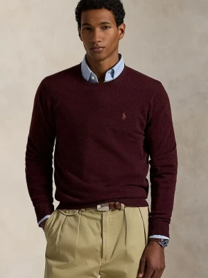Polo Ralph Lauren sweter męski wełniany bordowy