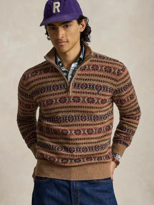 Polo Ralph Lauren sweter męski wełniany brązowy