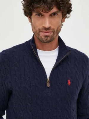 Polo Ralph Lauren sweter męski wełniany granatowy