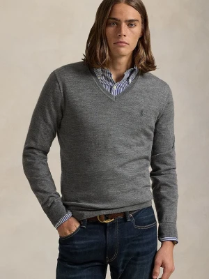 Polo Ralph Lauren sweter męski wełniany szary