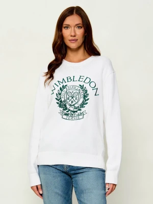 POLO RALPH LAUREN Sweter | Polo Ralph Lauren x Wimbledon | Loose fit biały