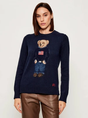 POLO RALPH LAUREN Sweter | Regular Fit granatowy