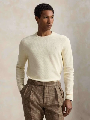 POLO RALPH LAUREN Sweter | Regular Fit kremowy