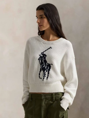 POLO RALPH LAUREN Sweter | Relaxed fit biały