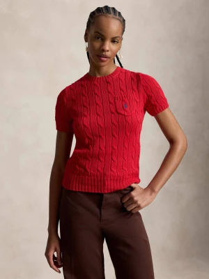 POLO RALPH LAUREN Sweter | Slim Fit czerwony