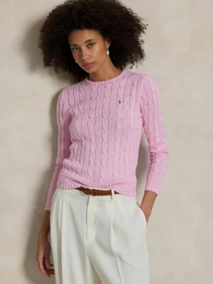 POLO RALPH LAUREN Sweter | Slim Fit różowy