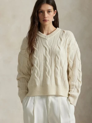 Polo Ralph Lauren sweter wełniany damski kolor biały 211972127