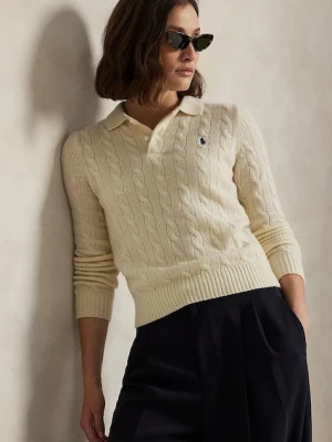 Polo Ralph Lauren sweter wełniany damski kolor biały lekki 211972132