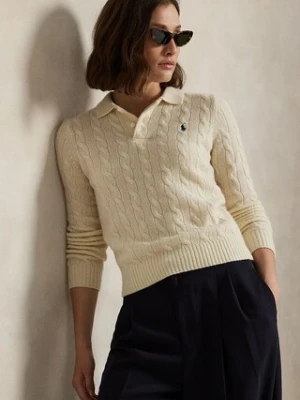 Polo Ralph Lauren sweter wełniany damski kolor biały lekki 211972132