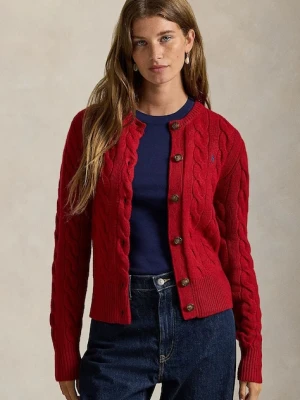 Polo Ralph Lauren sweter wełniany damski kolor bordowy 211972104