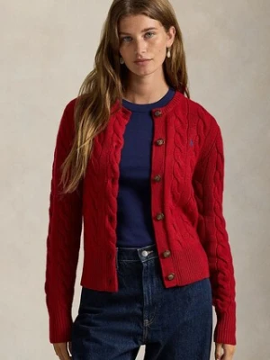 Polo Ralph Lauren sweter wełniany damski kolor bordowy 211972104