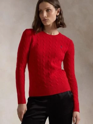 Polo Ralph Lauren sweter wełniany damski kolor bordowy lekki 211910421