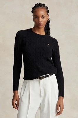 Polo Ralph Lauren sweter wełniany damski kolor czarny lekki