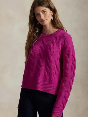 Polo Ralph Lauren sweter wełniany damski kolor różowy 211A91216