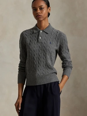Polo Ralph Lauren sweter wełniany damski kolor szary lekki 211972132