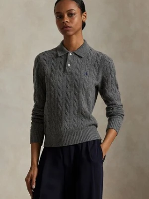 Polo Ralph Lauren sweter wełniany damski kolor szary lekki 211972132