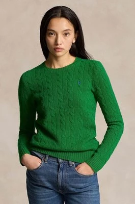 Polo Ralph Lauren sweter wełniany damski kolor zielony lekki 211910421