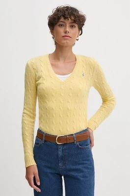 Polo Ralph Lauren sweter wełniany kolor żółty