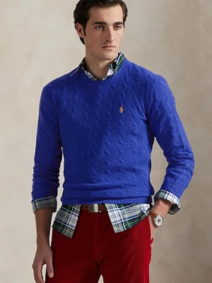Polo Ralph Lauren sweter wełniany męski kolor granatowy lekki 710876762