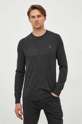 Polo Ralph Lauren sweter wełniany męski kolor szary