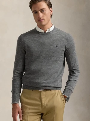 Polo Ralph Lauren sweter wełniany męski kolor szary lekki 710946143