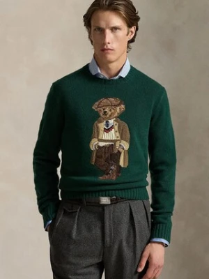 Polo Ralph Lauren sweter wełniany męski kolor zielony 710978308