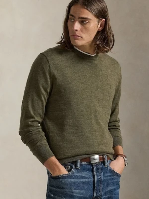 Polo Ralph Lauren sweter wełniany męski kolor zielony lekki 710946143