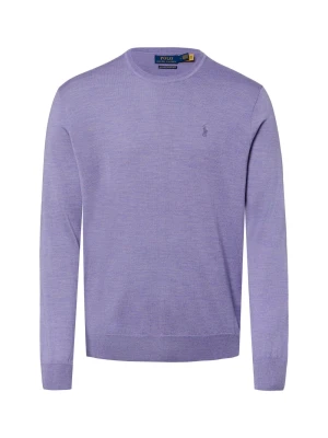Polo Ralph Lauren sweter wełniany Mężczyźni Wełna merino lila