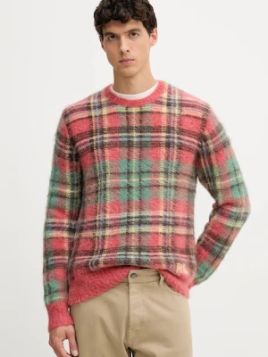 Polo Ralph Lauren sweter z dodatkiem wełny męski kolor czerwony ciepły 710978083