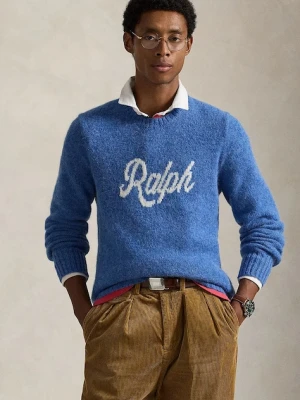 Polo Ralph Lauren sweter z dodatkiem wełny męski kolor niebieski lekki 710979098