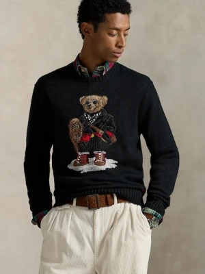 Polo Ralph Lauren sweter z domieszką kaszmiru męski kolor czarny 710982140