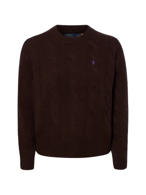 Polo Ralph Lauren sweter z dzianiny z zawartością kaszmiru Kobiety Kaszmir brązowy