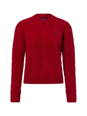 Polo Ralph Lauren sweter z dzianiny z zawartością kaszmiru Kobiety Kaszmir czerwony