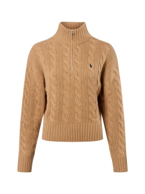 Polo Ralph Lauren sweter z dzianiny z zawartością kaszmiru Kobiety Wełna brązowy