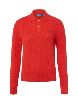 Polo Ralph Lauren sweter z dzianiny z zawartością kaszmiru Kobiety Wełna czerwony