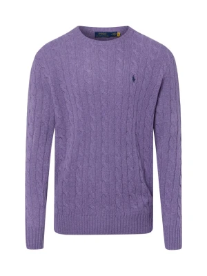 Polo Ralph Lauren sweter z dzianiny z zawartością kaszmiru Mężczyźni Wełna lila