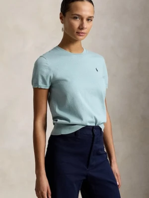 Polo Ralph Lauren sweter z krótkim rękawem damski z bawełną