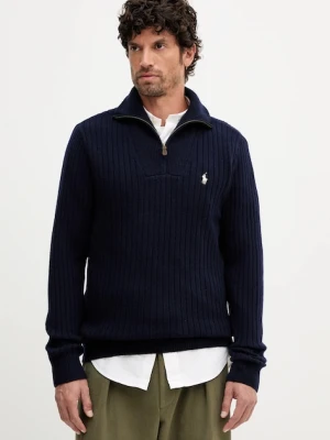 Polo Ralph Lauren sweter z wełną męski kolor granatowy z golferm 710974167